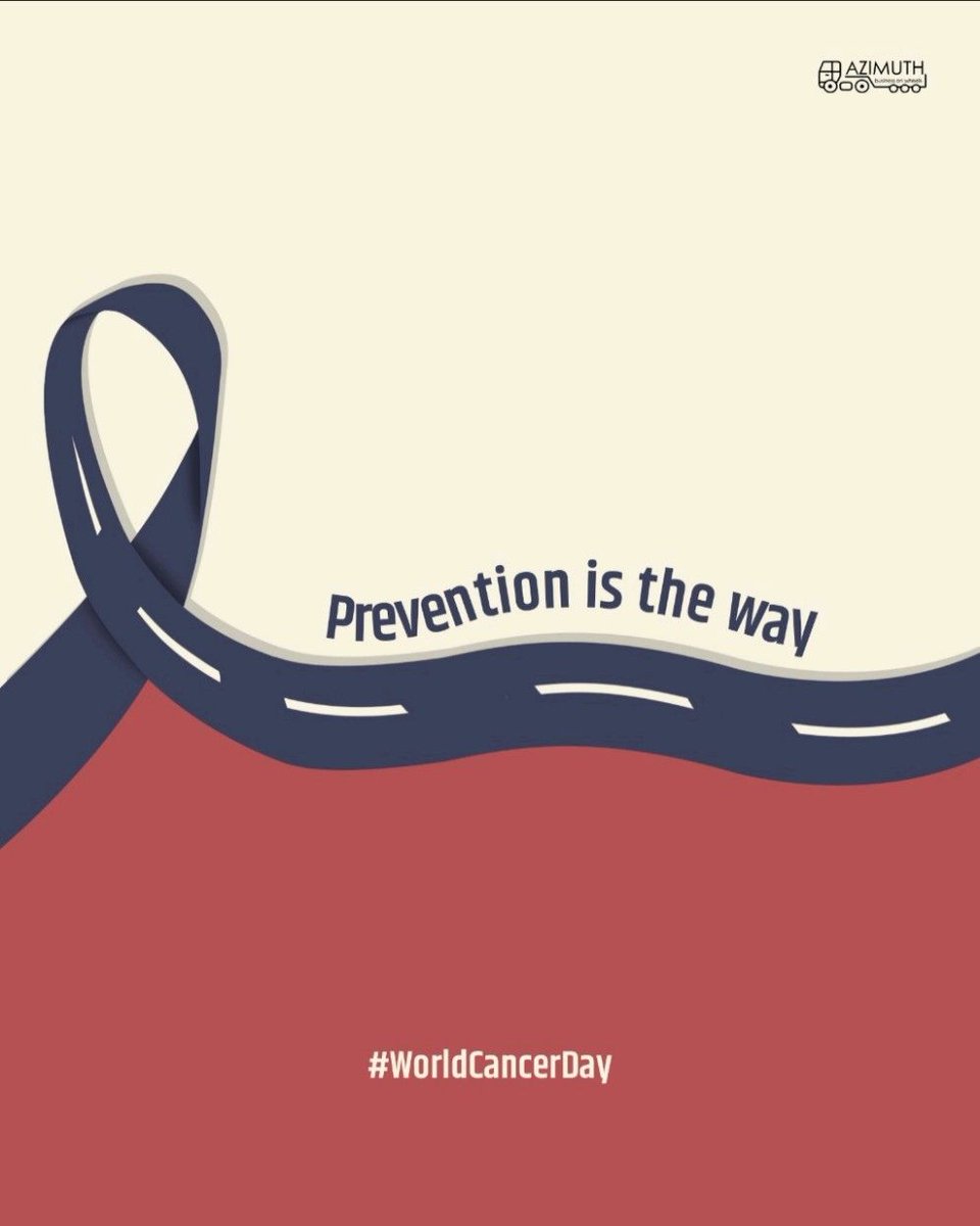 AzimuthWheels's tweet photo. When it comes to Cancer, prevention and early detection is the way to go.

On this #WorldCancerDay, Let's pledge to raise awareness on cancer prevention and work to find better ways to cure it.
#Azimuth stands by all cancer victims and survivors.

#PreventionIsBetterThanCure https://t.co/0fz774Ju53