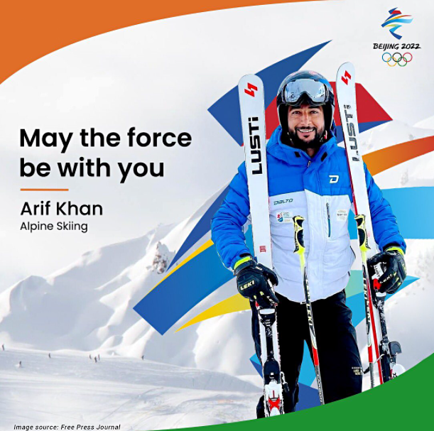 Webomaze's tweet photo. 31-year-old Arif Mohammad Khan is the first Indian to qualify for two different events at the Winter Olympics 2022 to be held in Beijing. We wish him luck and hope for another feather in India's cap!

#india #supportteamindia #arifkhan #alpineskiing #winterolympics #beijing2022 https://t.co/HdWpWyJQct