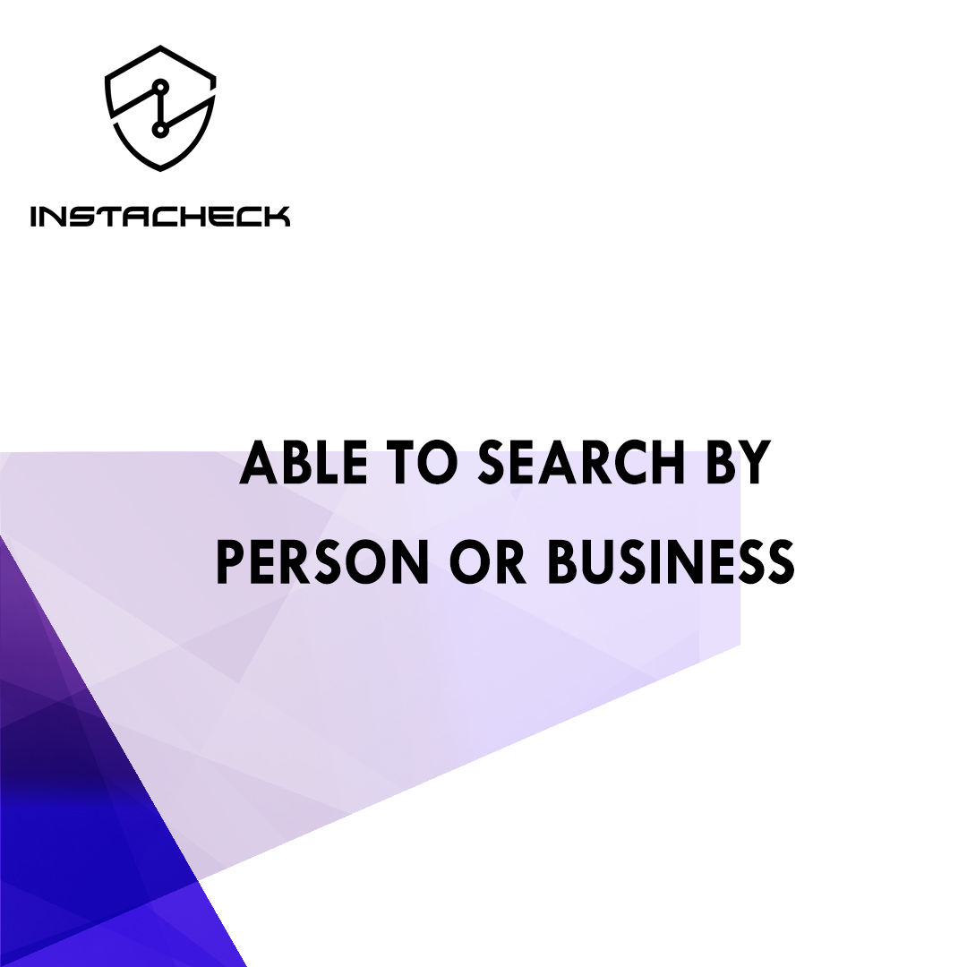 instacheckAML's tweet photo. Are you looking to search for a business or a person, fret not! We have got you covered with our software! You can now easily search between an individual or a business!  #Instacheck #business #software #search https://t.co/UzRyqwDDJJ