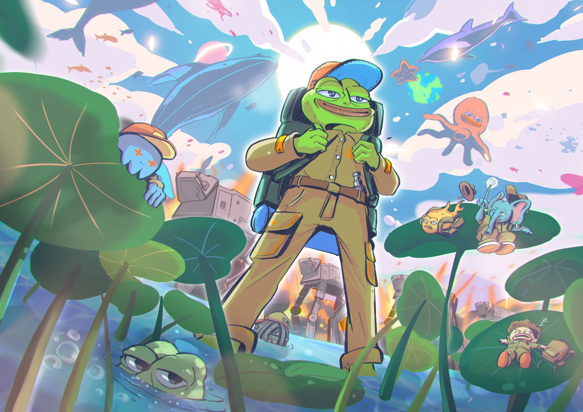 jaggedsoft's tweet photo. 🐸 Pepe on tour 🐸 https://t.co/RgMFZKMRyZ