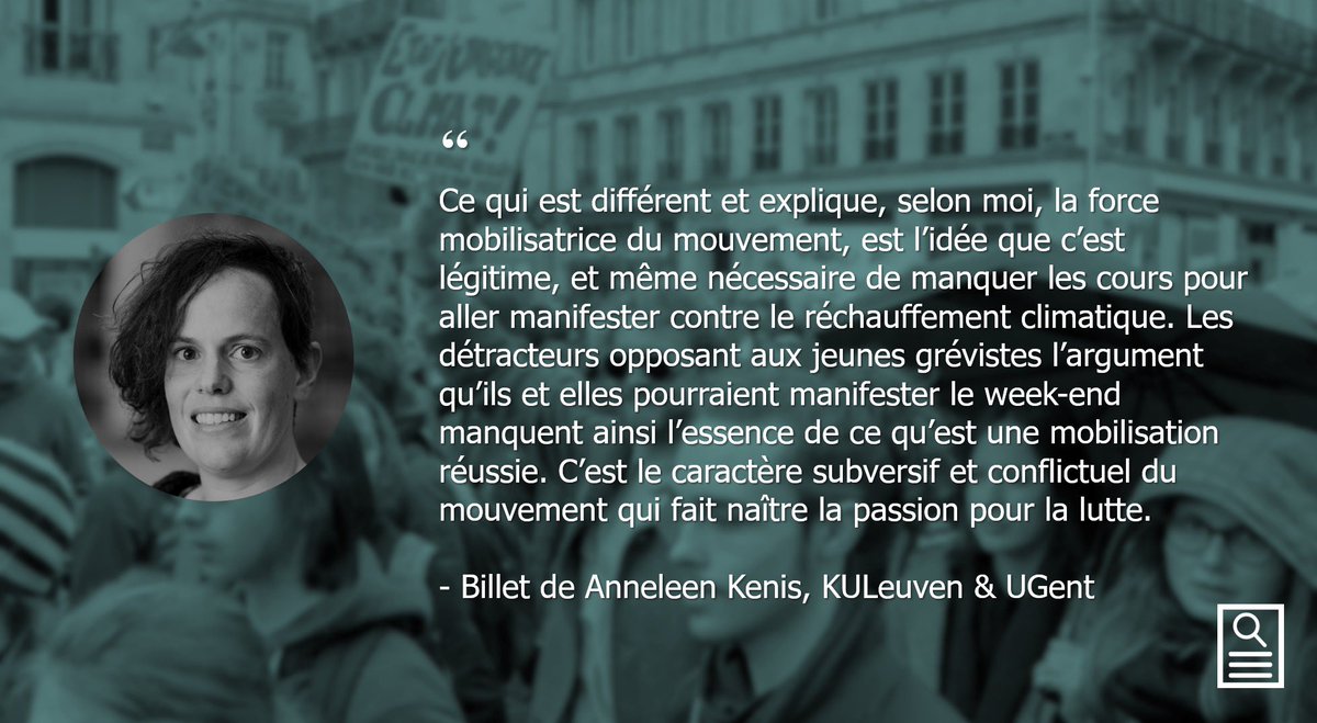 [Blog] 🌱Brosser les cours pour le #climat? 📢 @KenisLena revient sur les grèves scolaires et étudiantes dans son billet #BePolitix: 'Une seule génération, une seule voix? Le pouvoir de mobilisation des grèves scolaires pour le climat en Belgique' absp.be/Blog/seule-gen…