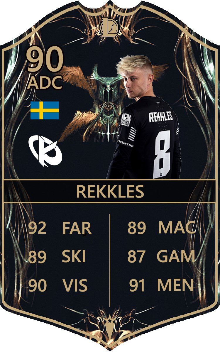 UltimateTeamLoL's tweet photo. Tout comme @Agresivolol l'avait fait, @RekklesLoL a réalisé un PENTAKILL cette semaine en #LFL. Voici donc sa carte spéciale !
Bravo !
--------
As @Agresivolol did earlier this split, @RekklesLoL get a PENTAKILL this week in #LFL. Here is his special card!
GG Martin ! https://t.co/AXy51t9RyU