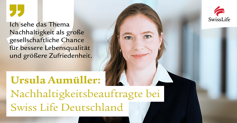 swisslife_de's tweet photo. Seit Januar ist Ursula Aumüller Nachhaltigkeitsbeauftrage bei @swisslife_de. Im Interview erklärt sie, was #Nachhaltigkeit für sie bedeutet, was hinter ihrer Aufgabe steckt und welche Herausforderungen sie und das Unternehmen in 2022 erwarten. #Verantwortung #SwissLife2024