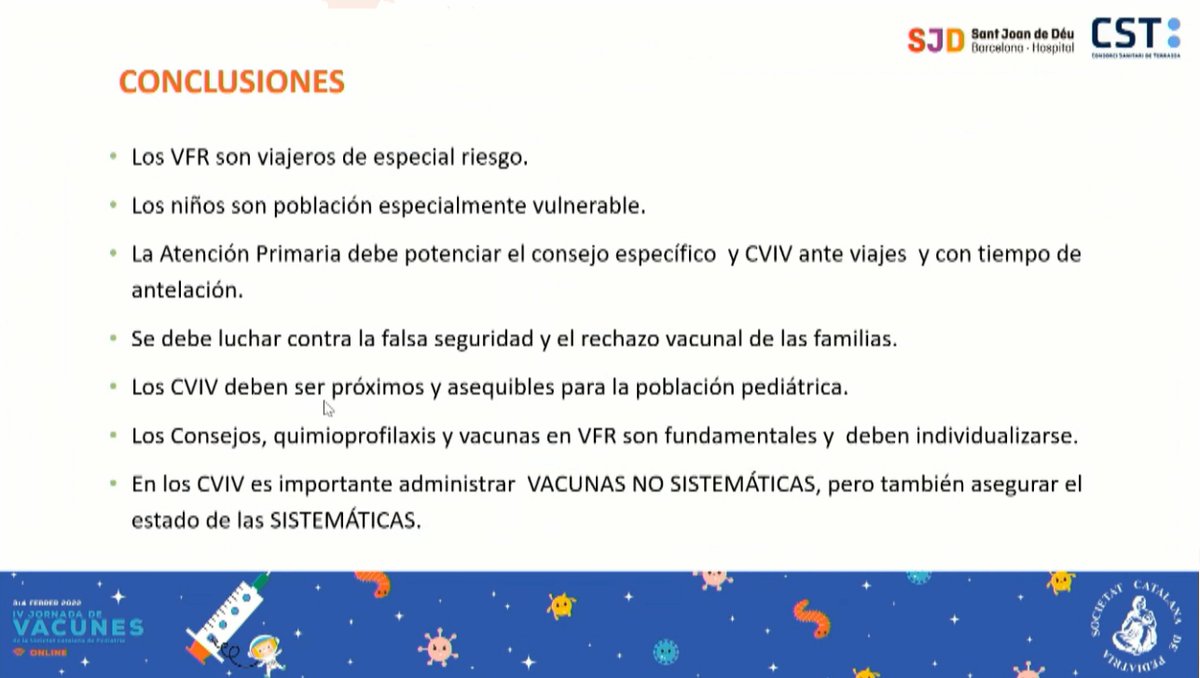 SCPed's tweet photo. VFR (Visiting Friends and Relatives). Conclusions de la xerrada de l'Abel Martínez a la IV Jornada de Vacunes de la SCP #VACSCP22 https://t.co/KoZE3BETC7