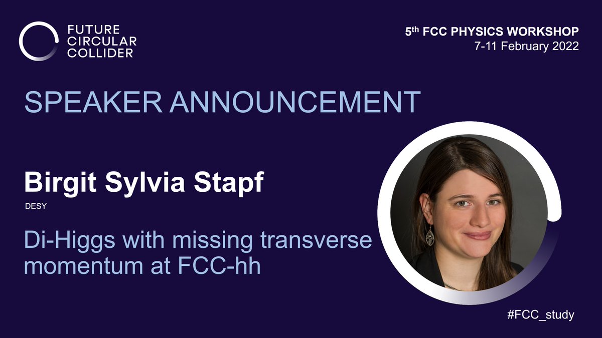 livuniphysics's tweet image. We are excited to welcome Birgit Sylvia Stapf @desy as presenter at the 5th FCC Physcis Workshop.

Find the full programme here:
cern.ch/FCCPhysics2022

#FCC_study #FutureCircularCollider #acceleratingscience