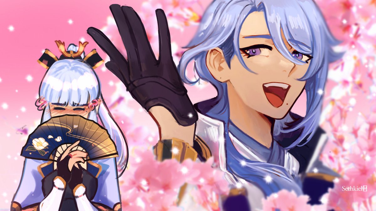 Meet the Kamisato siblings 🌸
 #Ayato #GenshinImpact  #Ayaka #原神