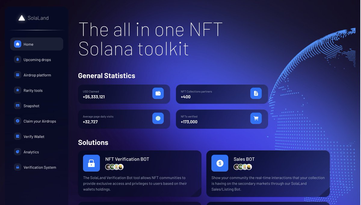 ⚠️ HUGE UPDATE!!

We have a brand new platform!! Try it out: solalandhq.com