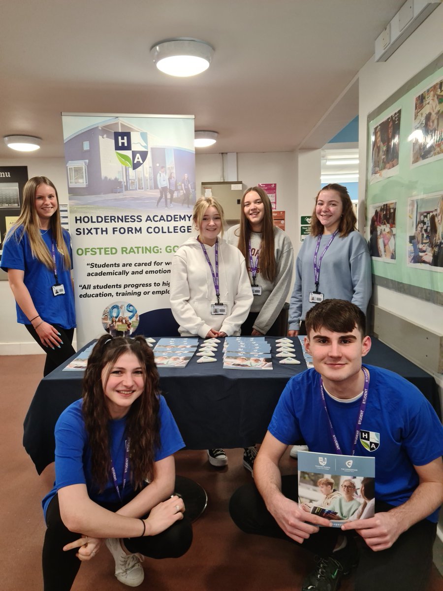 Our Sixth Form students did an amazing job volunteering at the Year 9 pathways evening!  #Holderness