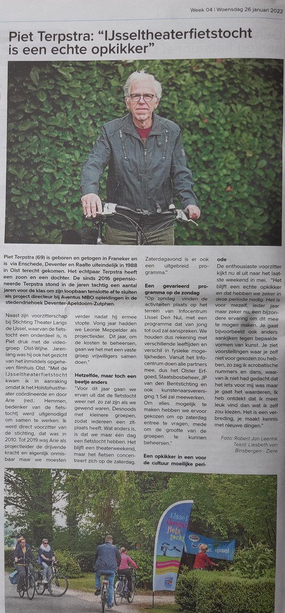 LangsTheater's tweet photo. In de Huis aan Huis Reklamix van 26 januari, nr. 4, een paginagroot artikel waarin al enigszins uit de doeken gedaan wordt hoe het laatste weekend van mei zal worden ingevuld. https://t.co/oD5E0y0Jwl