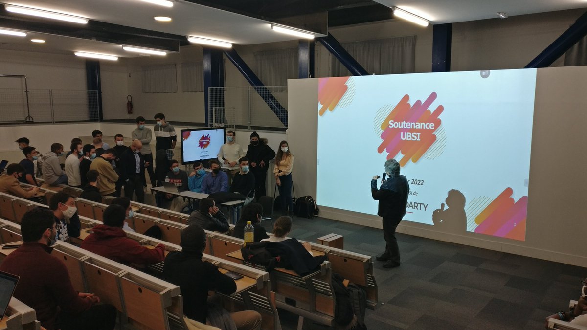 SIGL_EPITA's tweet photo. ✨ Les cours touchent à leur fin pour la promo 2022.
Finissant en beauté avec leur démonstration du projet d'UBSI (Urbanisation des systèmes d'information) encadré par M. JC FERRY avec une reconstruction d'un système d'information d'une entreprise type Fnac Darty. https://t.co/FgFZJiPN0l