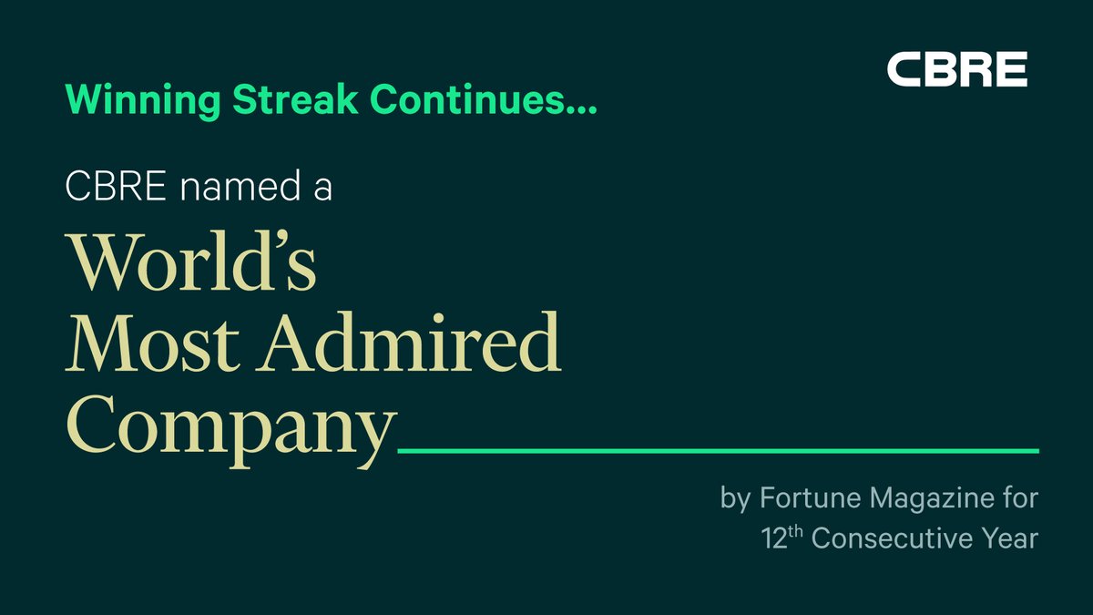 AnshumanMagzine's tweet photo. A proud moment for all of us at @CBRE 

The recognition is a testament to how our teams have come together in the face of challenging times and pushed the envelope of business excellence, delivering winning outcomes for all our stakeholders.

#IamCBRE #OneCBRE https://t.co/ZoYBbHN3QO