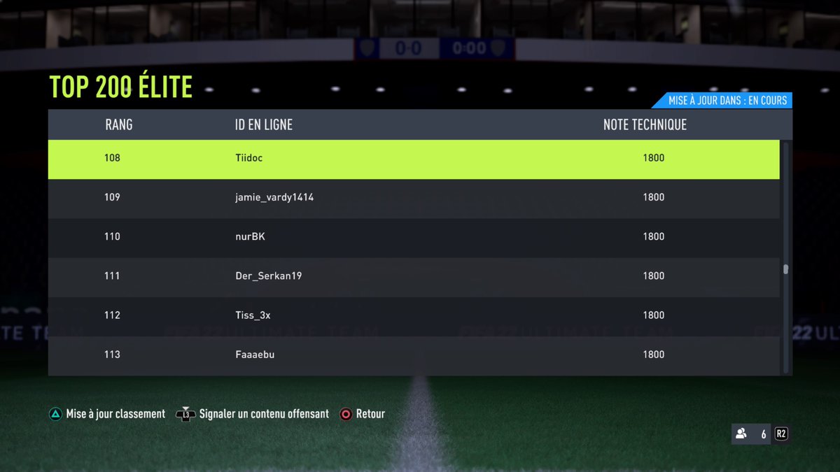 Je vais pouvoir mettre sur mon cv que j'ai été 108e mondial sur fut22