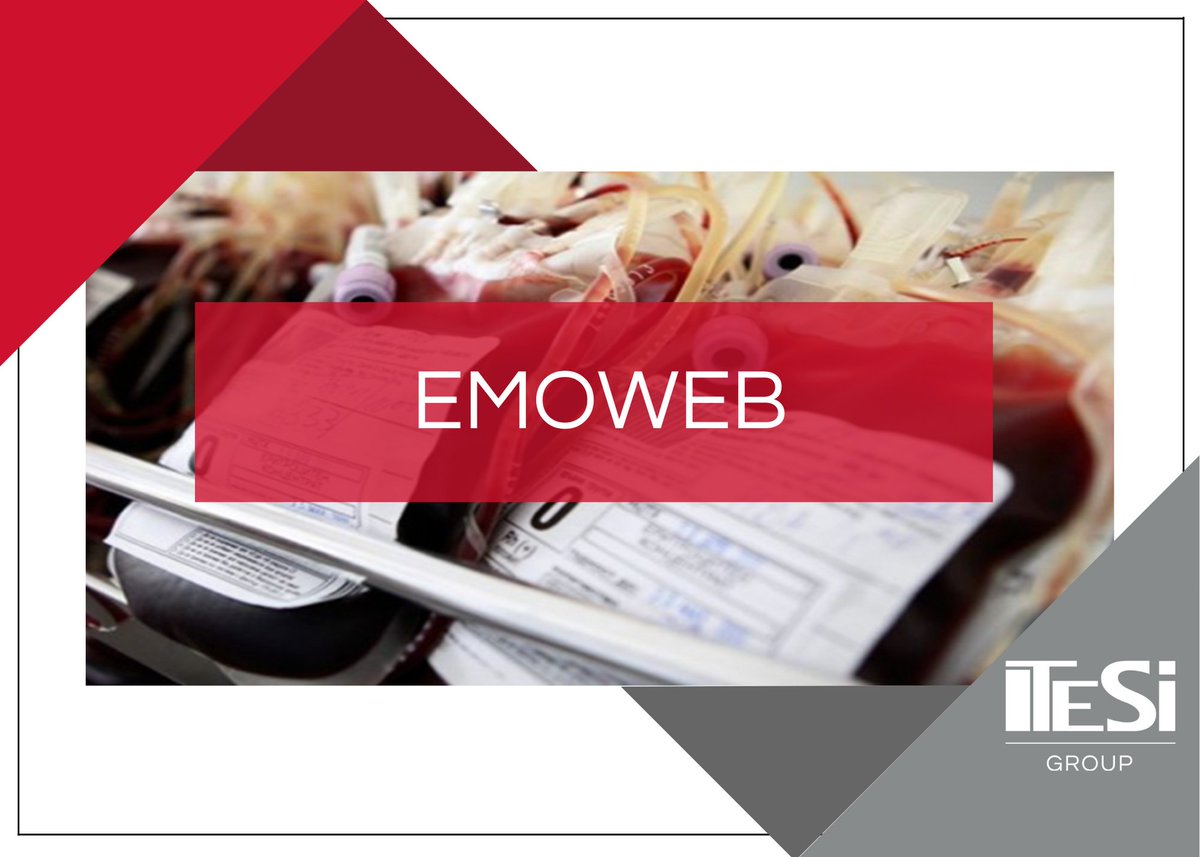 TesiGroup_'s tweet photo. EmoWeb is a #Software solution for the automated and integrated management of blood bank transfusion services. It is characterized by a wide range of configurations, which allows building customized solutions for public and private transfusion services.
https://t.co/ofLYt24Z0x https://t.co/wE4iEsbY85