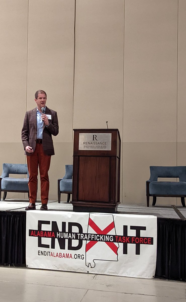 Jeff Davis, co-owner of and producer with Fowler Davis LLC, speaks on trafficking in persons with disabilities. #alabamahumantraffickingsummit #enditalabama
