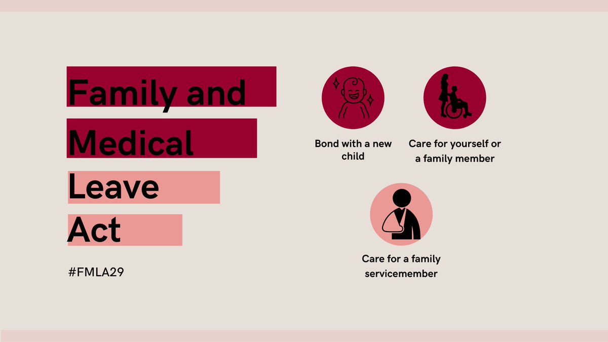 We recognize the 29th anniversary of the Family and Medical Leave Act with an urgent call for Congress to expand on its protections with *paid* leave for every single worker. #FMLA29