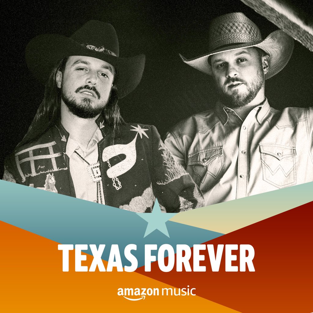 IanMunsick's tweet photo. Honored to share the cover of the Texas Forever playlist on @amazonmusic with @codyjohnson 🤠🎻🔥 https://t.co/HuYLSuSop5