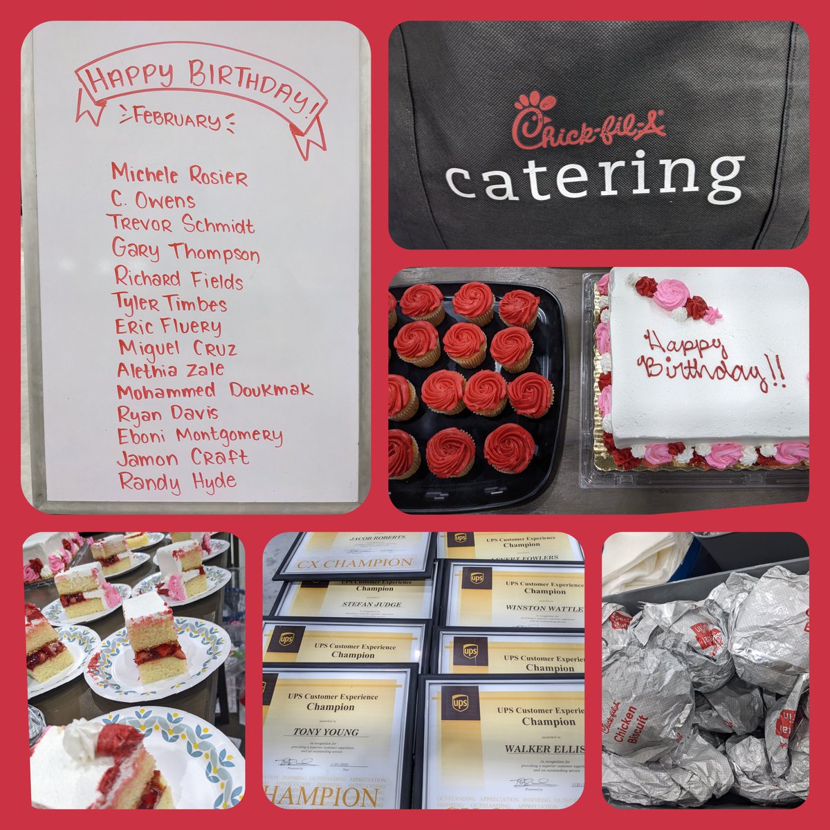 So much to celebrate today! February birthdays! 0/0 week! Customer Experience Champs! #floridasfinest #baymeadowsbest