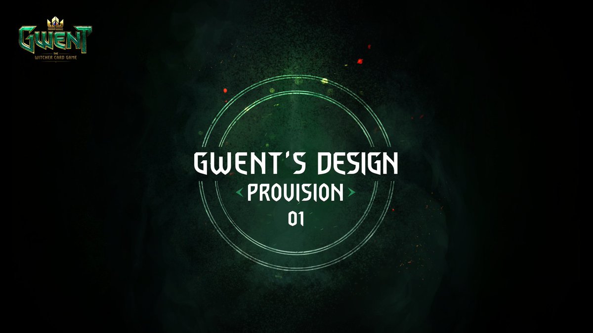 We just released our very first article in a brand new series on the Design of GWENT!

Join <a href="/auquierjean/">Jean Auquier</a> while he dives into our provision system.
📝: playgwent.com/en/news/41252