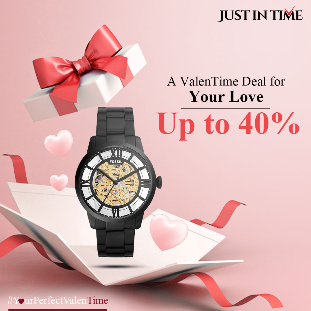 Just Time Twitter: "A Deal you can't refuse⌚🤩 Get upto 40% on Fossil Watches &amp; C Watch on display: Fossil Mens 44 mm Townsman Black Dial Stainless Steel