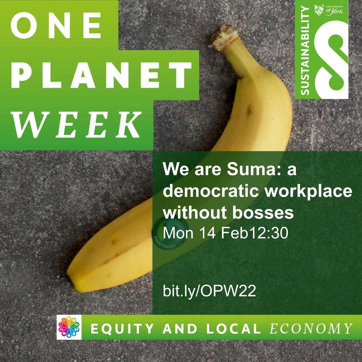 What do you know about the bioeconomy or vertical urban farming’s contribution to a circular economy?  
Would localisation help us be more sustainable? 
And what's work like in a business with no bosses?  
One Planet Week (14-20 Feb).  Booking essential: bit.ly/OPW22