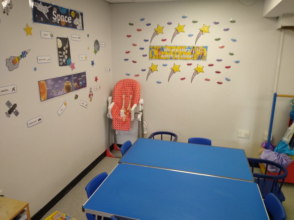 SharonW30030070's tweet photo. Very busy in #changinglittlelives crèche today.We don't have a huge space but needed to make changes as crèche currently has 50 children a week. We love our new busy baby area,focus corner and floor play space. @ChangingLives__ #children #inclusion @DNisgreat #FridayFeeling https://t.co/YL4HZiWj4d