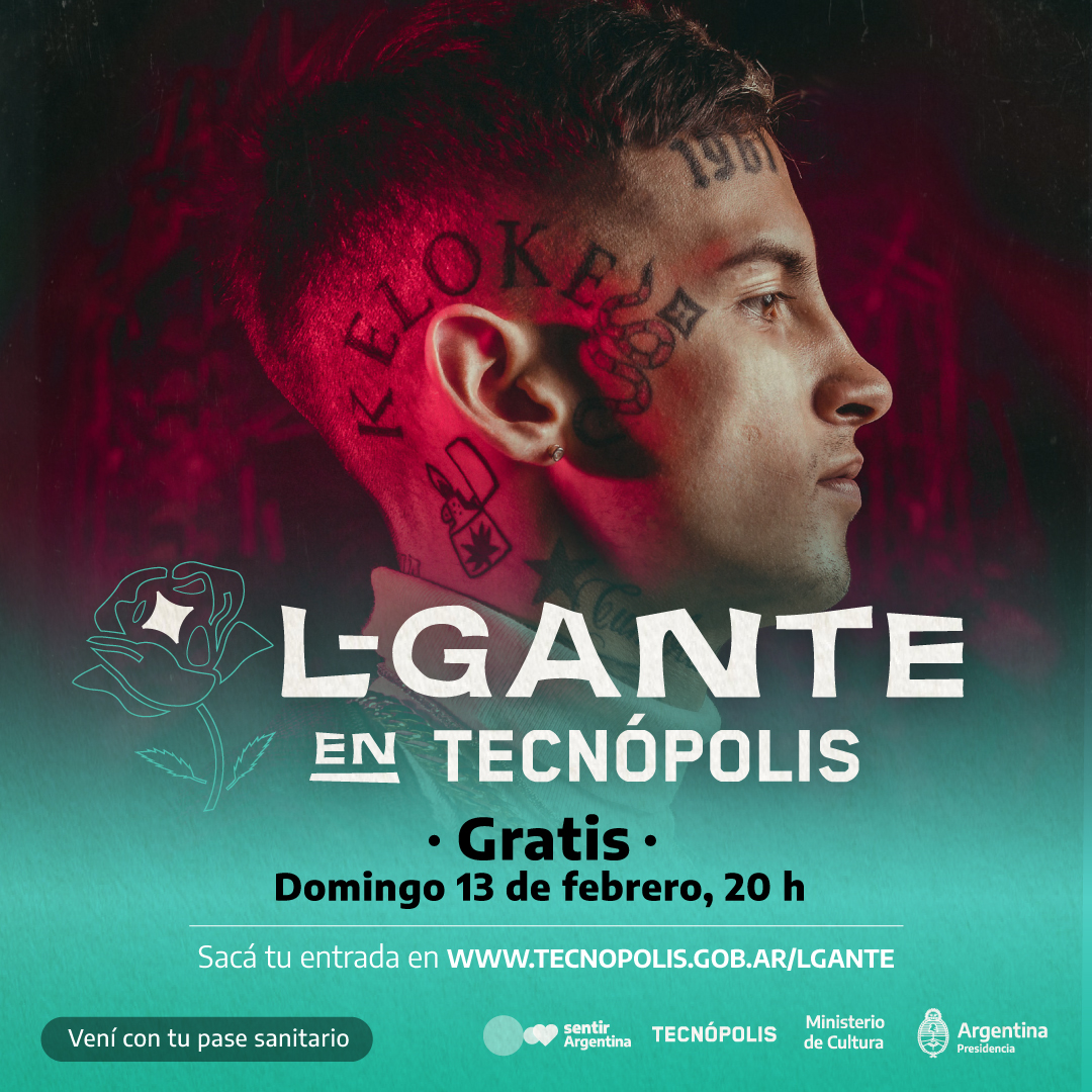 TecnopolisArg's tweet image. ¡#Cumbia420 en Tecnópolis! ⚡ No te pierdas el recital de @lgante_keloke el próximo domingo 13 de febrero a las 20 h. 🤙🏼