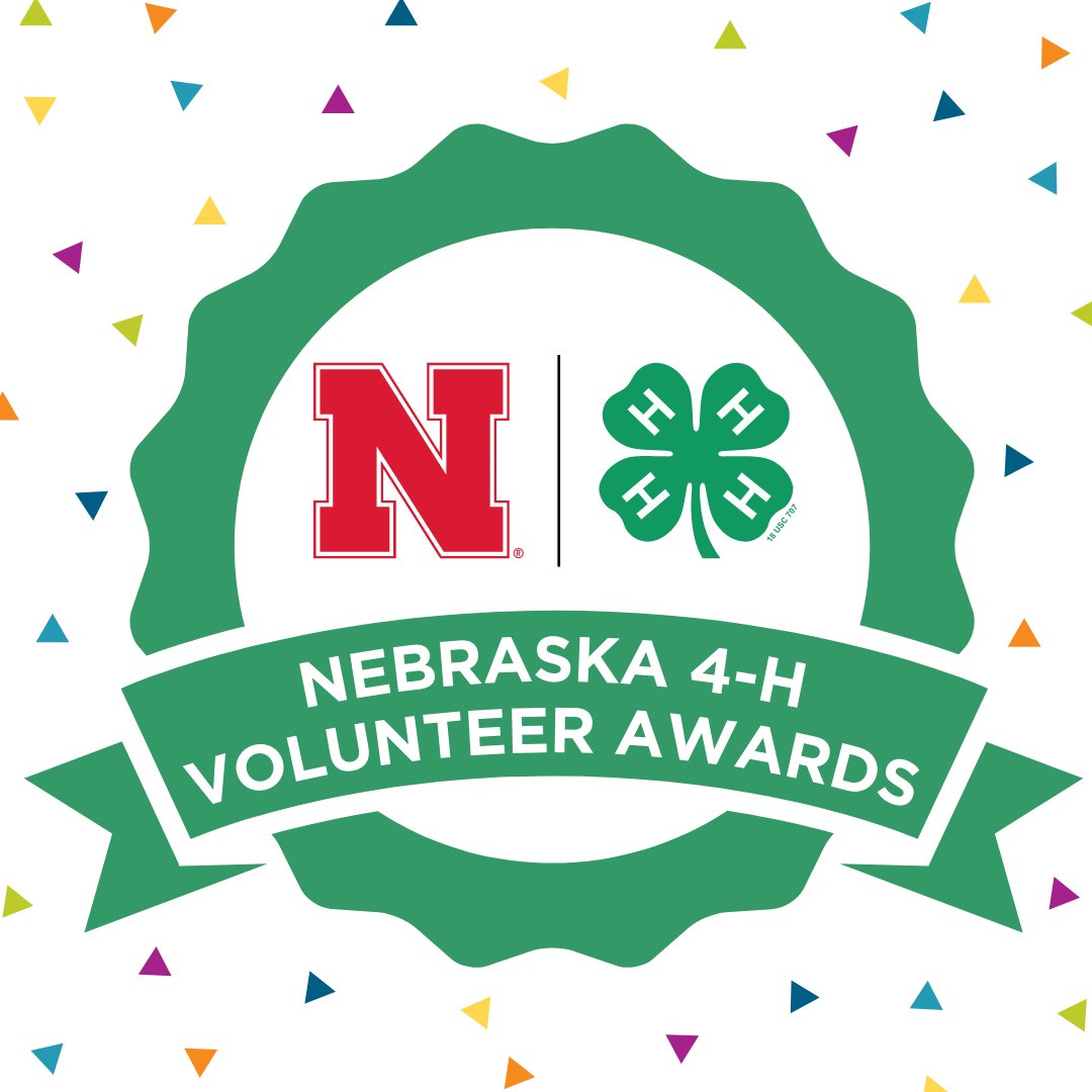 We are now accepting nominations for state 4-H volunteer awards! 🎖️ Nominations are due March 15th and can be submitted by any 4-H member, family, supporter, or Extension personnel. Learn more and nominate a volunteer at 4h.unl.edu/volunteer-reco….