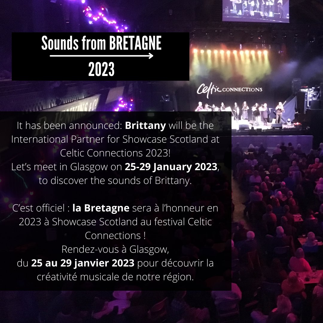 Spectacle vivant en Bretagne (@svbretagne) on Twitter photo C'est officiel : La Bretagne à l'honneur en 2023 à <a href="/ShowcaseScot/">Showcase Scotland Expo</a> au festival <a href="/ccfest/">Celtic Connections</a> en Écosse.
<a href="/regionbretagne/">Région Bretagne</a>
<a href="/le_CNM/">Centre national de la musique</a> <a href="/IFParis/">Institut français</a> #glazmusic
<a href="/CollectifBWS/">BretagnesWorldSounds</a>
+ d'info. à venir sur :
svbretagne.fr C'est officiel : La Bretagne à l'honneur en 2023 à <a href="/ShowcaseScot/">Showcase Scotland Expo</a> au festival <a href="/ccfest/">Celtic Connections</a> en Écosse.
<a href="/regionbretagne/">Région Bretagne</a>
<a href="/le_CNM/">Centre national de la musique</a> <a href="/IFParis/">Institut français</a> #glazmusic
<a href="/CollectifBWS/">BretagnesWorldSounds</a>
+ d'info. à venir sur :
svbretagne.fr