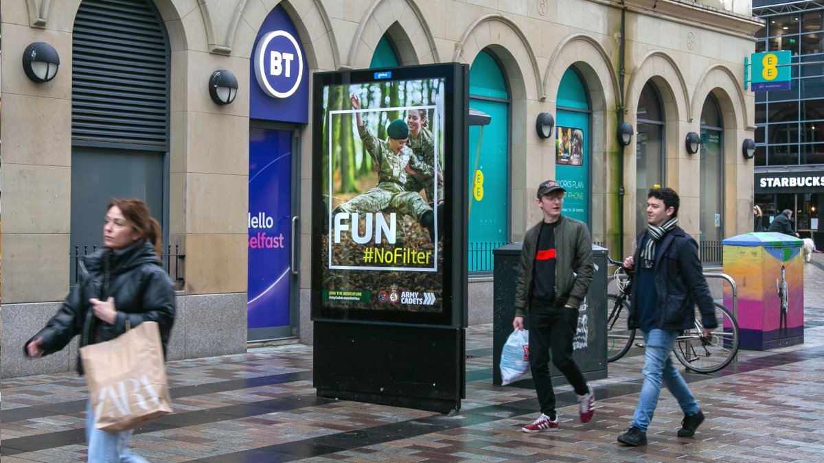 Global Northern Ireland (@globalnireland) on Twitter photo There are no filters on this new #outdoor campaign from <a href="/ArmyCadetsUK/">Army Cadets UK</a> which uses multiple designs to showcase what the Army Cadets is all about #fun #friendship #adventure #adrenaline #action
#outdooradvertising #creativeoutdoor There are no filters on this new #outdoor campaign from <a href="/ArmyCadetsUK/">Army Cadets UK</a> which uses multiple designs to showcase what the Army Cadets is all about #fun #friendship #adventure #adrenaline #action
#outdooradvertising #creativeoutdoor