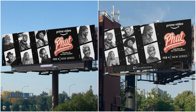 It may be Friday, but today we celebrate the launch of #PhatTuesdays. We got to help our partner @AmazonStudios with design support, adaptive creative, and print production for this campaign that can be seen around LA. Now streaming on @PrimeVideo. 
#PrimeVideo #OOH #OurMO