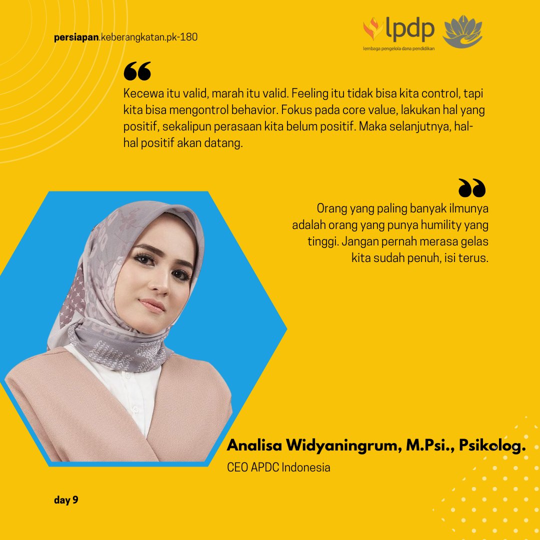 pk180lpdp's tweet photo. Banyak sekali pesan-pesan inspiratif dari para narasumber hebat PK-180 di hari ini🎊

Sesi pada hari ini menutup pekan ke-2 pelaksanaan PK-180 dengan memberikan semangat baru kepada para peserta.

@lpdp_ri @pk180.lpdp 

#DiriUntukNegeri #SDMUnggulIndonesiaMaju #AkuPastiMengabdi https://t.co/oMvUowdXCI