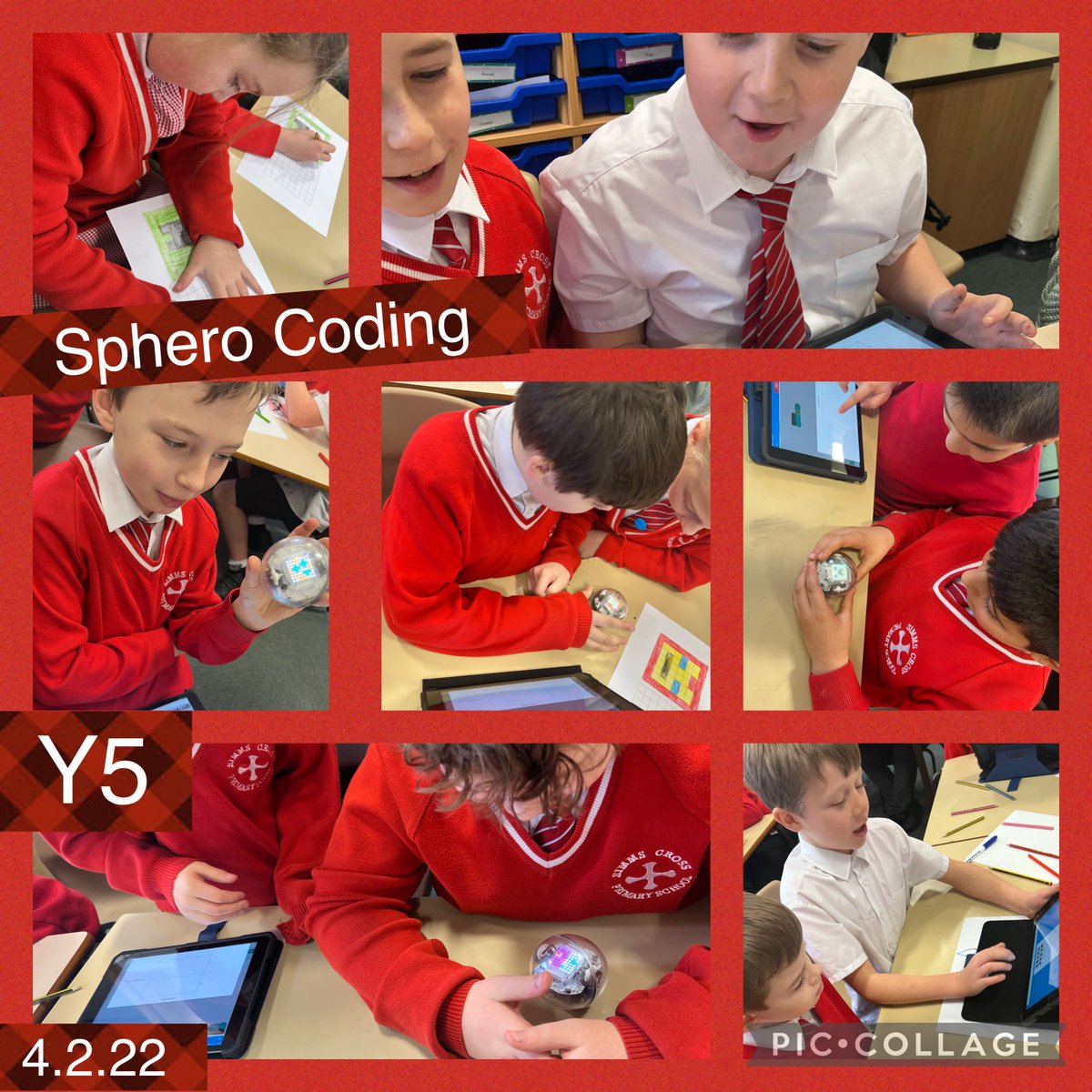 Mr_Tr1g's tweet photo. @SimmsCrossY5 have had a fun time coding there Sphero to light up #SimmsCrossComputing https://t.co/3PJH9XEtio