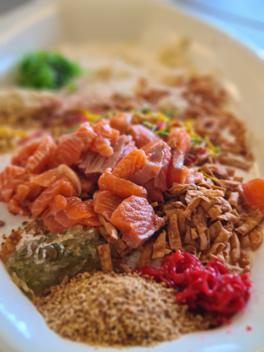 Finally got the team together to share in a Properity Toss (Yee Sang) to celebrate Chinese NY as a symbol of prosperity, health, good luck &amp; all things auspicious for our school &amp; community. Here's to a great year!
#GongXiFaCai2022 #Family #Traditions #Together