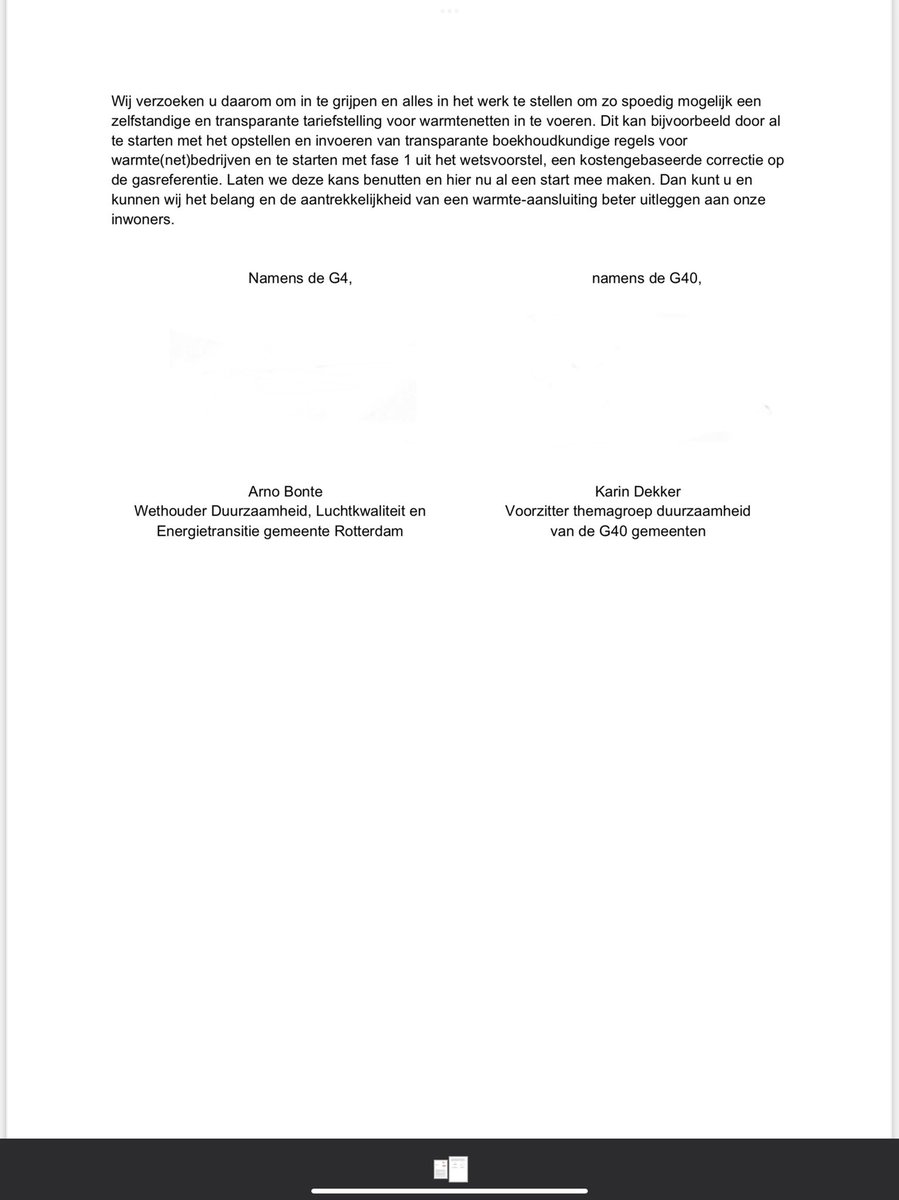 De inkt van onze G40-brief is nog amper droog en de nieuwbakken minister Jetten reageert al. Dat is lekker snel! En daar is alle reden toe want de prijzen van het warmtenet in de wijk #Oosterheem zijn flink gestegen.