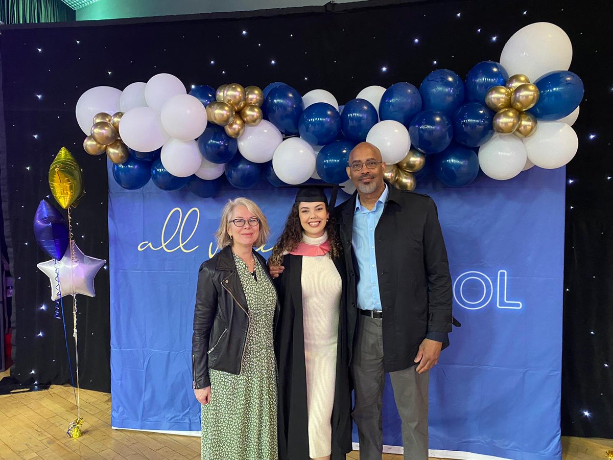 DianeTC1's tweet photo. Proud parents - at Emma’s graduation class of 2020 postponed by Covid #LivUniGrad https://t.co/f34eQSubXh