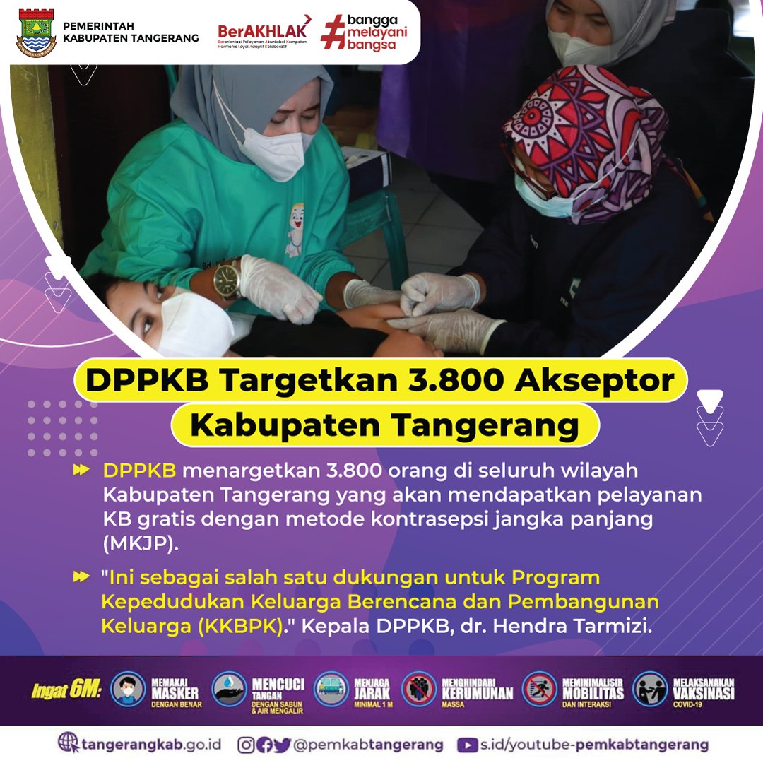 PemKabTangerang's tweet photo. Dinas Pengendalian Penduduk dan Keluarga Berencana Kab. Tangerang menggelar Bakti Sosial Pelayanan KB gratis dengan metode kontrasepsi jangka panjang (MKJP) di Kelurahan Kutajaya, Kecamatan Pasar Kemis, kabupaten Tangerang, Jum'at (4/2/2021).
#KB #TangerangOptimis #DPPKB https://t.co/lv5FKB0jjV