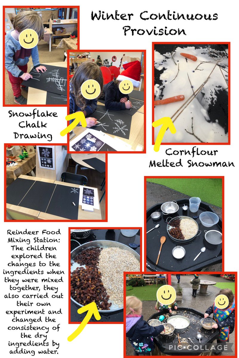 EleanorMiss's tweet photo. I’m late posting, but before Christmas I was lucky enough to work on supply in a Reception class. I planned &amp; organised provision for both the indoor &amp; outdoor classroom. The pupils were extremely engaged in the activities and showed great enthusiasm. ❄️ #earlyyears #edutwitter https://t.co/1eClGVCuZm