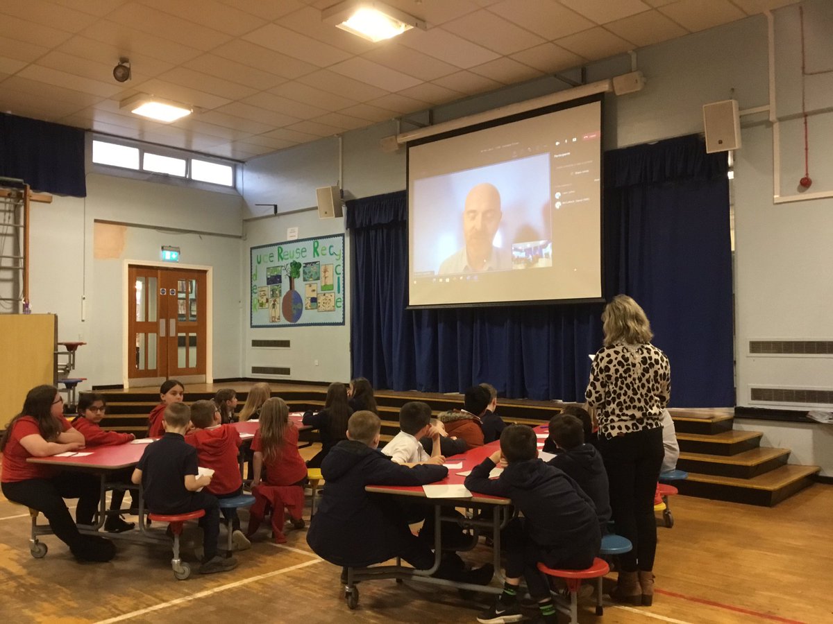 Rashielea_PS's tweet photo. P5/4 enjoyed meeting Mr McCulloch, a Waste Management and Recycling Manager from Glasgow City Council. We prepared our own interview questions and learned lots about what happens to our rubbish once it’s collected. @STEM_Ren @ScotSTEMAmb #SAISWeek #IfYouWereEngineerWhatWouldYouDo https://t.co/MdpNwUtdYO