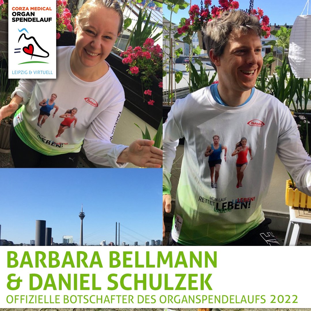 Daniel Schulzek und Barbara Bellmann sind unser Botschafter-Team aus Düsseldorf. Als begeisterte Läufer liegt ihnen das Thema Organspende sehr am Herzen. Die Beiden unterstützen seit 2021 den Corza Medical #Organspendelauf! #organspende #organspenden #lebensretter #alltagshelden