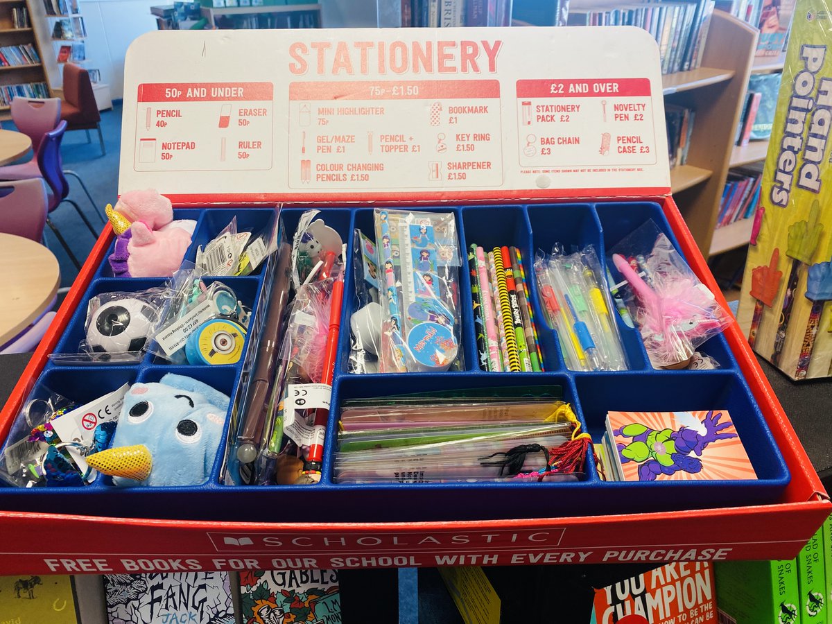 StMarysRCHigh_'s tweet photo. The book fair has arrived! Look at all the amazing books and accessories available for students to purchase 😍📚📖 #scholasticbookfair #ilovereading #thebookfair https://t.co/G6biQt02E7