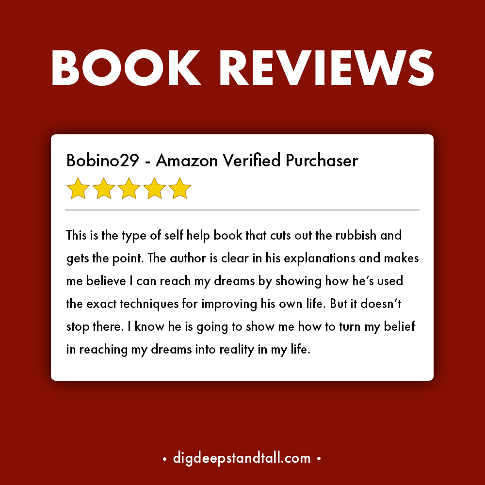ddst_com's tweet photo. Thank you so much to all the people that have taken the time to leave a review of my book, 'Dig Deep Stand Tall', it means so much.

A project like this brings people from all walks of life together, uniting us in our struggles and triumphs. My hope is to build a community, i ... https://t.co/TMqKCWTDAC