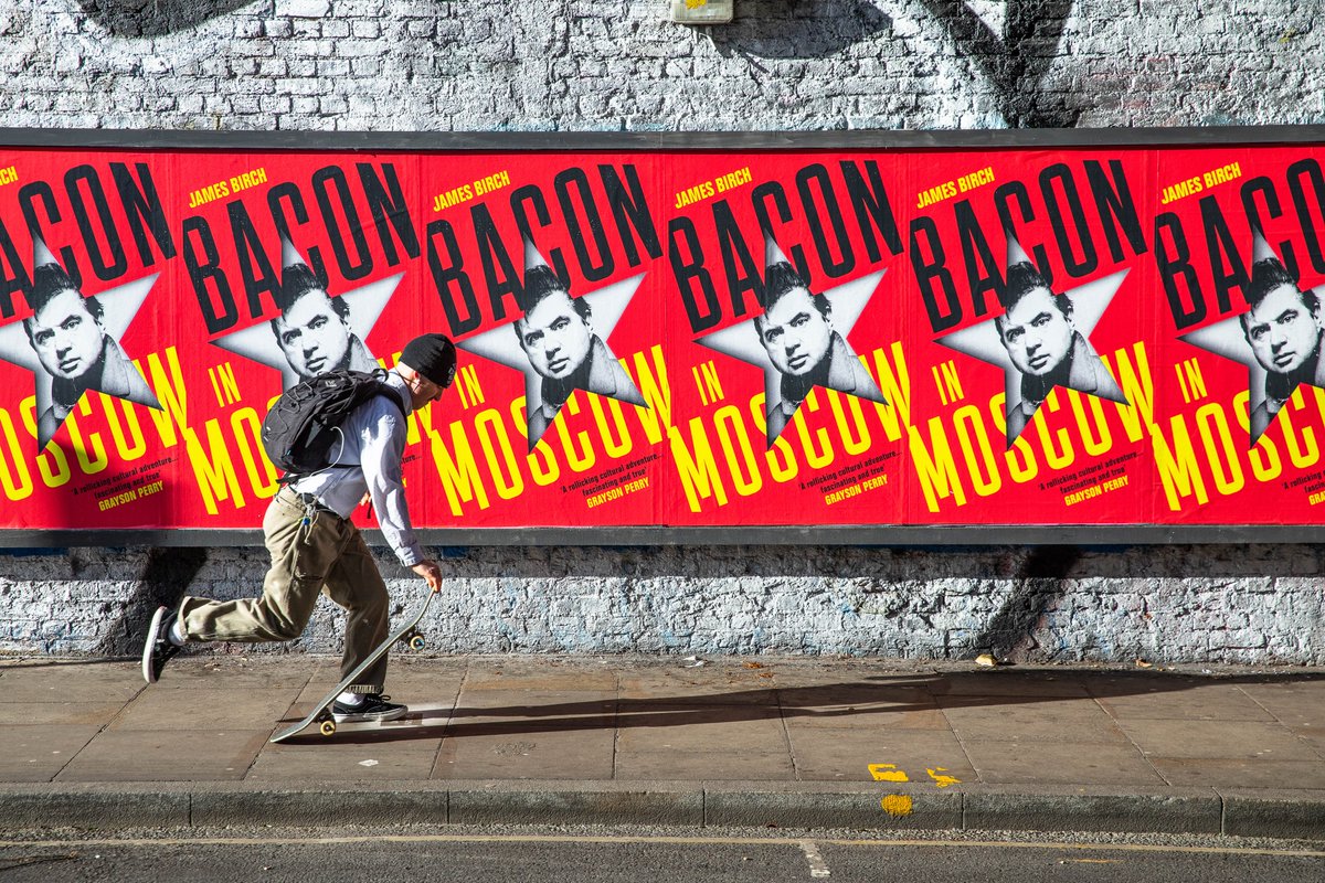ProfileBooks's tweet photo. If you pass by the East End Firecracker, keep your eyes peeled for the five striking #BaconInMoscow billboards set up around the area! @CHEERIOPublish
A big thank you to @Jack__Arts for the installation and photographs.
Order your copy now: https://t.co/fVGb3EGn7b https://t.co/KoLm4Re4Si