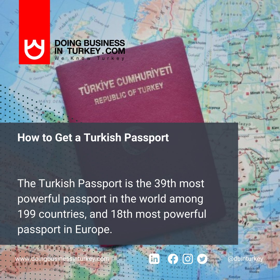 dbinturkey's tweet photo. How to Get a Turkish Passport https://t.co/reJ3LYOdH8

#doingbusinessinturkey #dbinturkey #dbit #turkey #company #registration #business #investment #entrepreneurship #economy #turkisheconomy https://t.co/0nONbA0emF