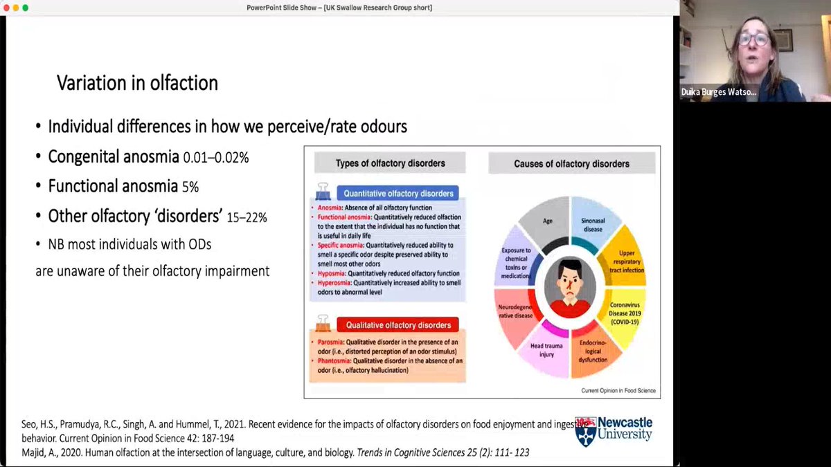Really interesting morning at #UKSRG2022. Will be looking at food, flavour and the science of smell in a whole new way. Fascinating in itself and that's before you apply it to impaired neurology and knock on impact on oral intake / dysphagia