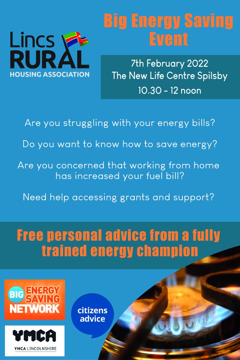 Our energy saving event will take place next Monday! 
Pop along the the New Life Centre for free personalised advice about your energy bills.