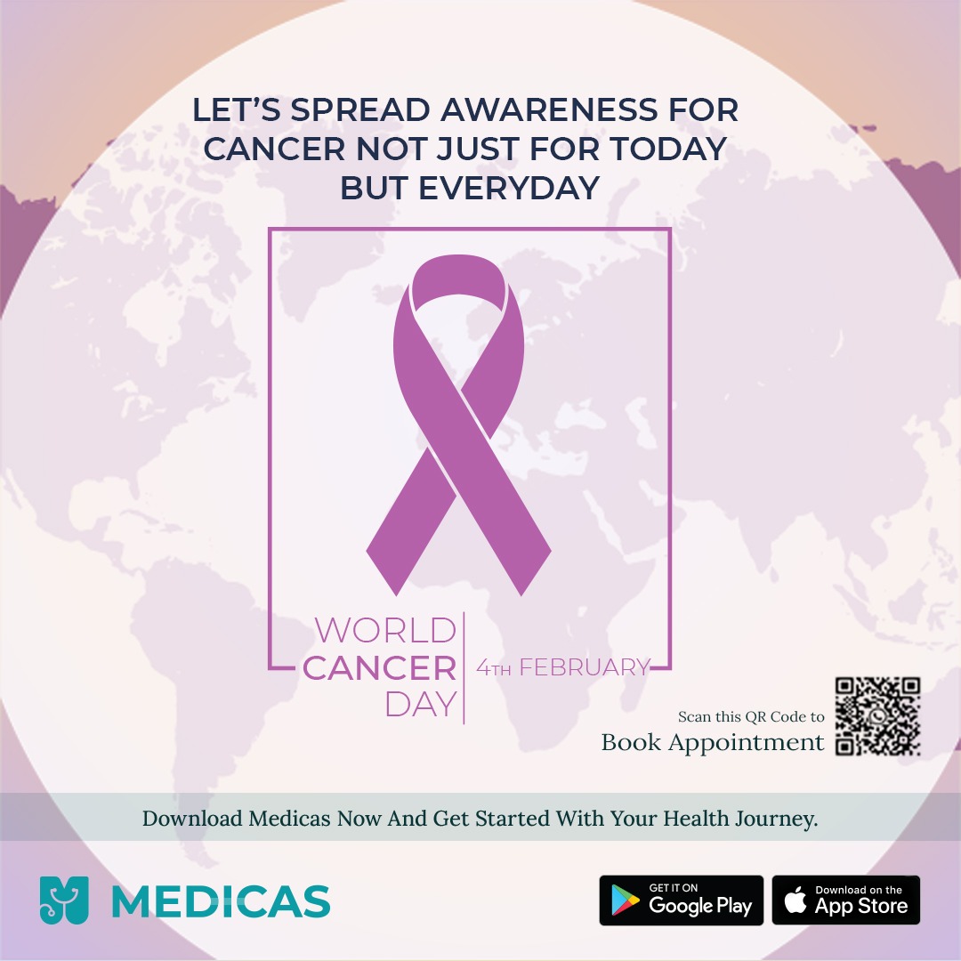 medicashealth's tweet photo. Cancer is a disease that is increasing everyday. We all must be aware of its signs and act proactively for the treatment solutions. If you or anybody you care has any symptoms, connect to a doctor online at Medicas.
#worldcancerawarenessday #WorldCancerDay #Medicasapp #Medicas https://t.co/5r3XhFXUfw
