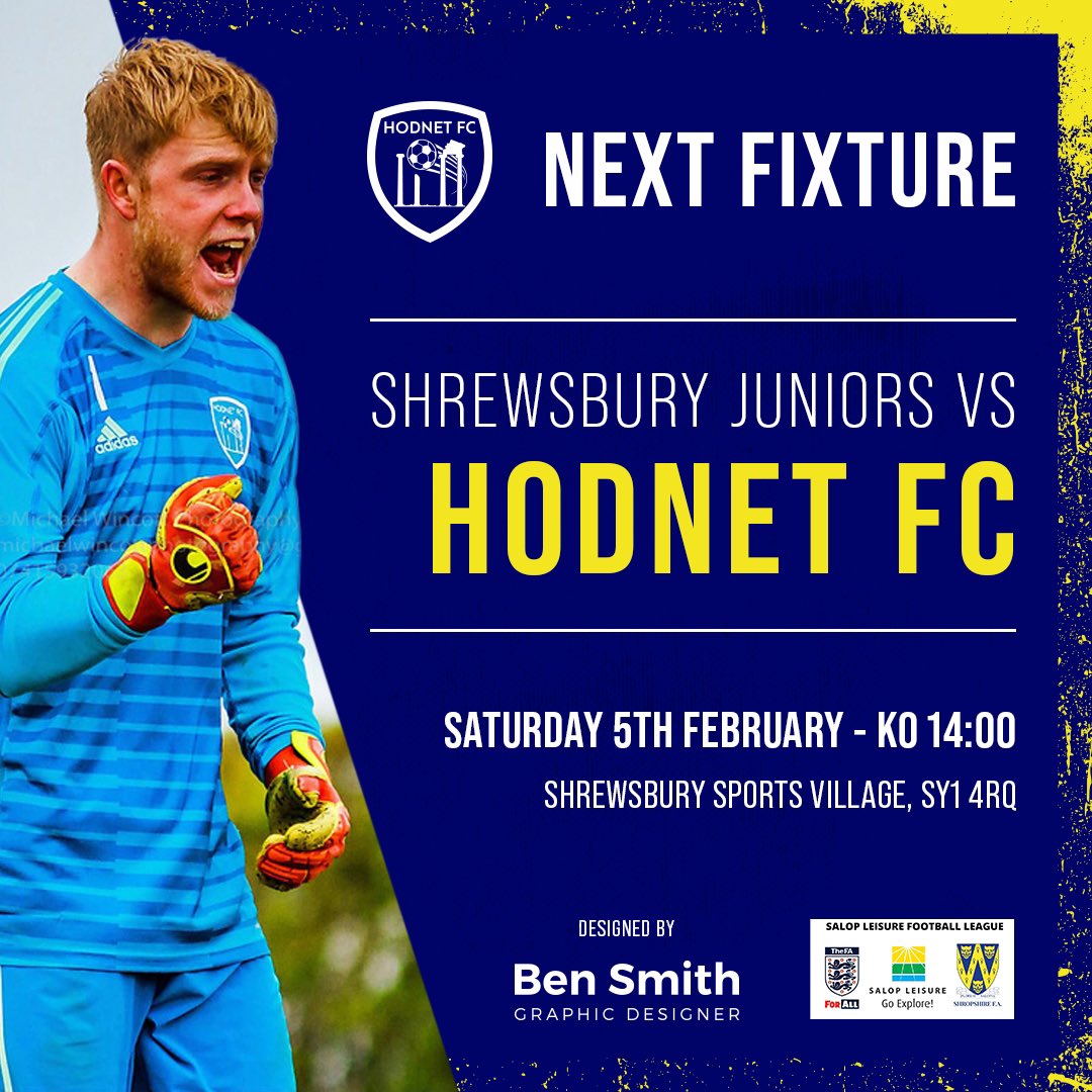 Hodnet FC (@hodnetfc) on Twitter photo What a cracker to look forward to this weekend as we make the trip to <a href="/ShrewJuniorsMen/">Shrewsbury Juniors FC</a> <a href="/SalopLLeague/">Salop Leisure League</a> What a cracker to look forward to this weekend as we make the trip to <a href="/ShrewJuniorsMen/">Shrewsbury Juniors FC</a> <a href="/SalopLLeague/">Salop Leisure League</a>