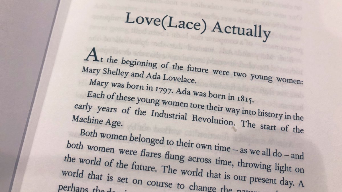 AmyCChambers's tweet photo. At the beginning of the future 😍 #12Bytes #JeanetteWinterson #WomenInSTEM #WomenMakeSF https://t.co/xlOSWKWfiy