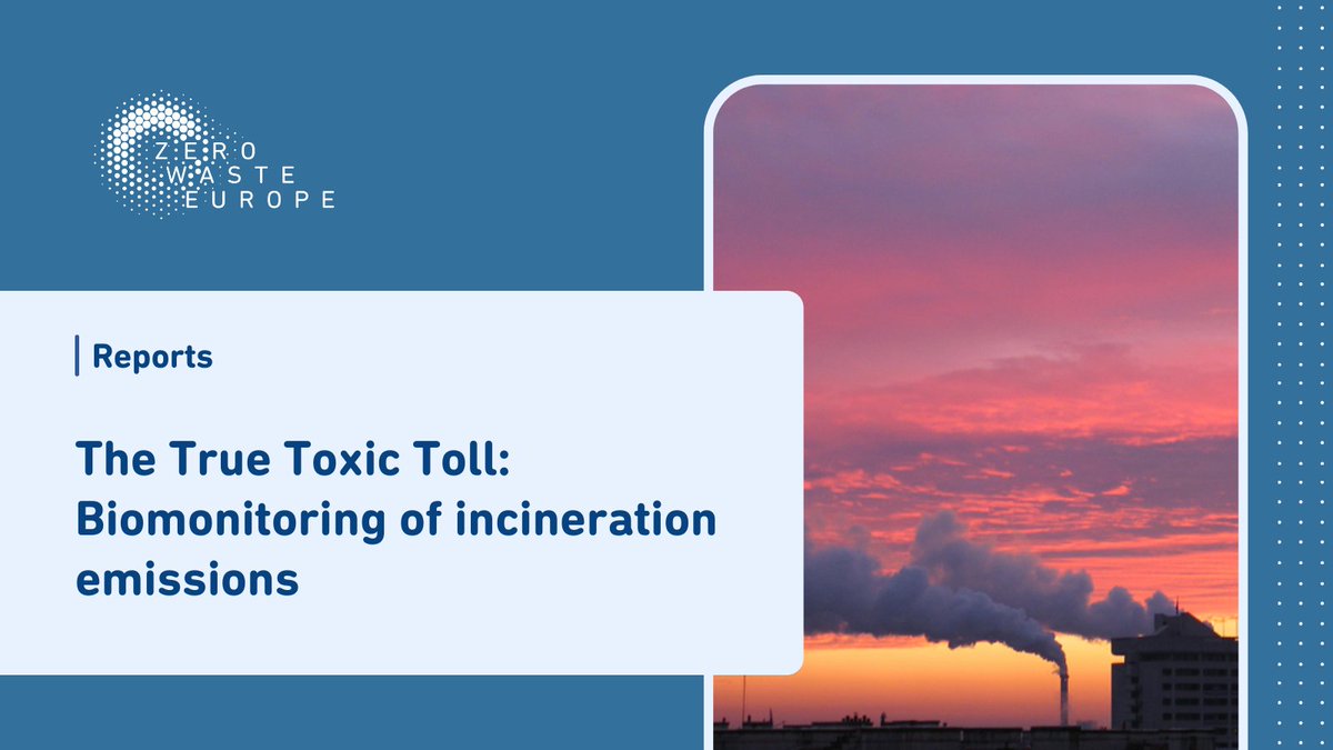 zerowasteeurope's tweet photo. What's the true toxic toll of incineration emissions?
Our biomonitoring research not only found dioxins, furans and PCBs in living organisms near incinerators, but also PAHS and PFAS 😱💀
Share our reports with #policymakers - time to #stopinicneration: https://t.co/9Sp1fQZAwl https://t.co/ka075ZT7YD
