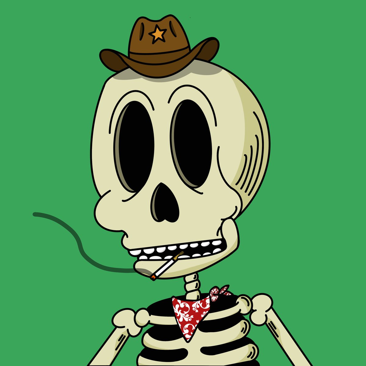 SkeletonAwkward's tweet photo. Watch out web3, a new sheriff is in town #AwkwardSkeleton #NFT #NFTCommmunity https://t.co/lKeD7LnkIe